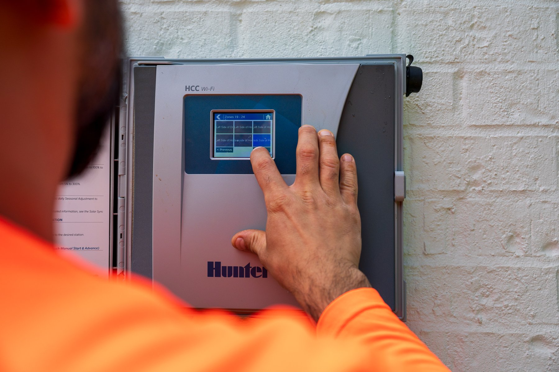 irrigation tech program clock controller timer hunter sprinkler 4