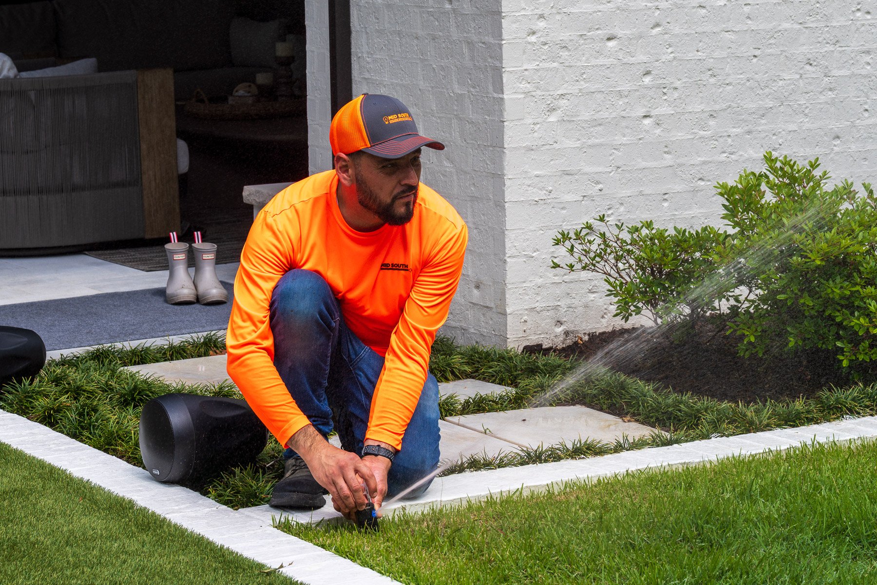 irrigation tech service adjusting pgp-04 sprinkler rotary spray head 3