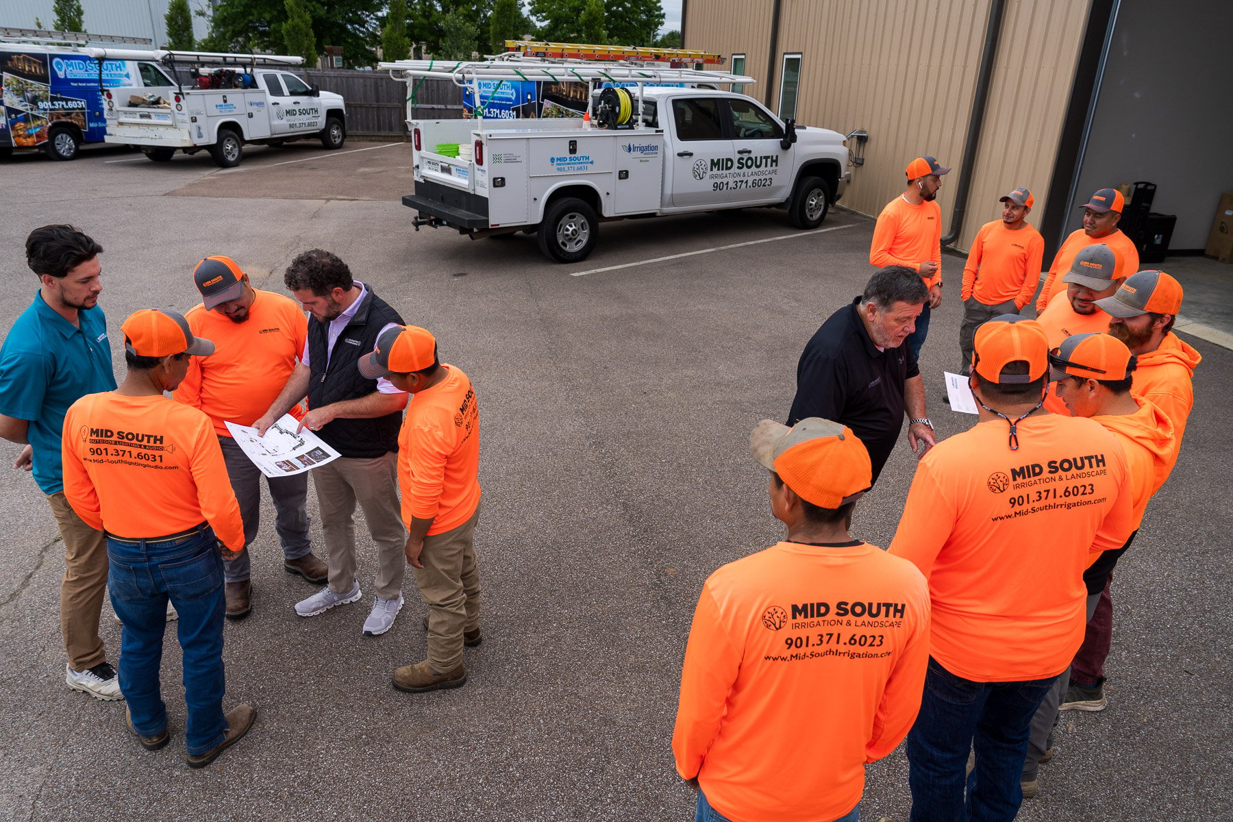 team yard training morning review designer meeting
