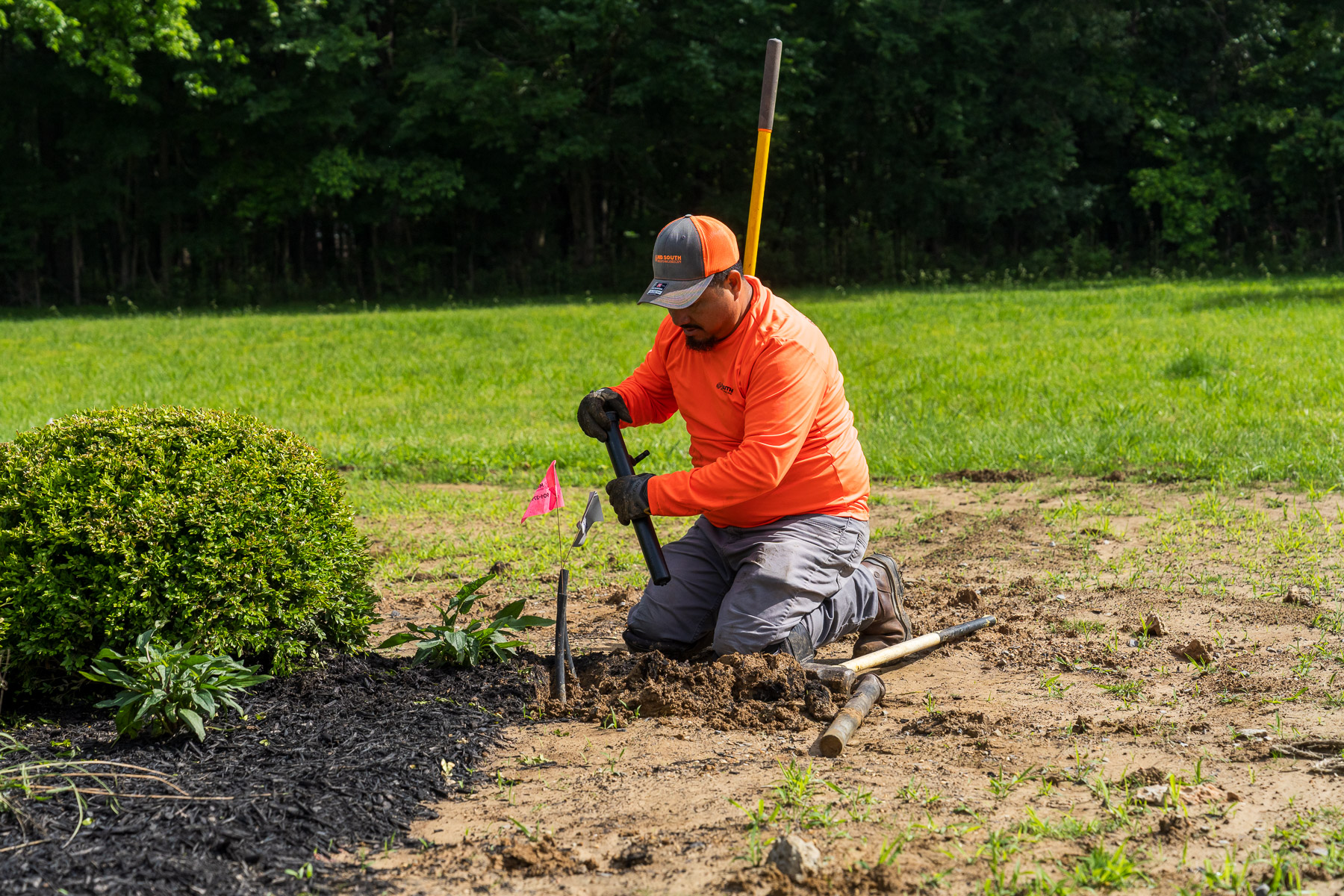irrigation tech repair new sprinkler head install 1812 spray